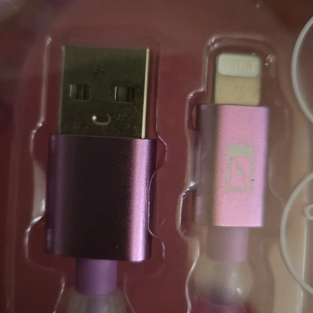 Glitz & Glam Beaded Charging Cable 3ft Iphone Ipad Ipod USB-A connector Hp🔥🔥